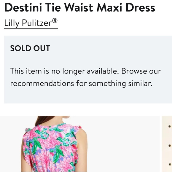 Lilly Pulitzer Destini Tie Waist Maxi Dress - Picture 13 of 13